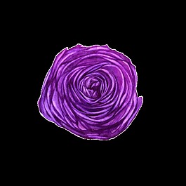 紫色花朵透明裝飾圖案