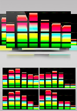 彩色音階視頻素材