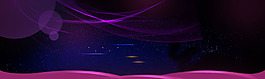 唯美紫色線條banner背景素材