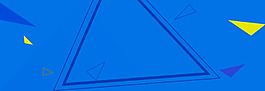 簡約藍色三角banner背景素材
