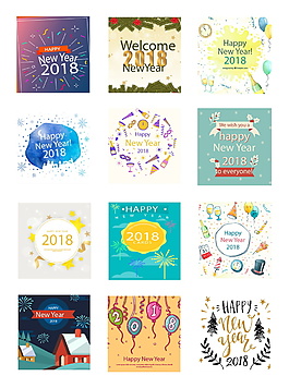 2018狗年多樣字體藝術字設計