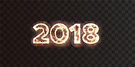 簡約2018字體設計