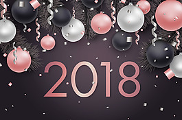 立體2018年圣誕背景