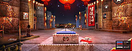 红色灯笼新年banner背景素材