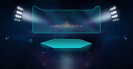 舞臺(tái)燈光banner背景素材
