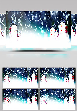 雪人視頻素材