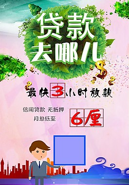 貸款促銷海報