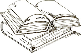 手繪線條書本元素