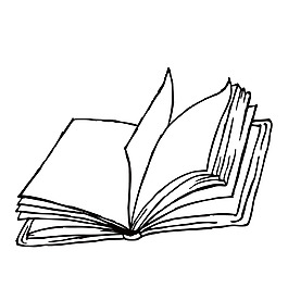手繪線條書本元素