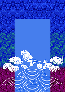 蓝色云纹背景图