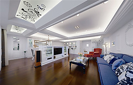 簡約客廳吊頂裝修效果圖