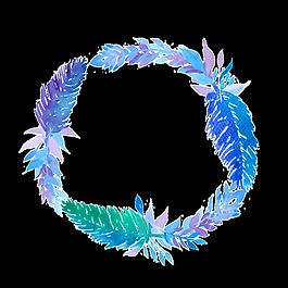 羽毛編制透明裝飾素材