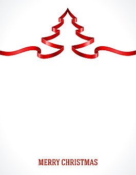 矢量文藝創(chuàng)意絲帶圣誕節(jié)素材