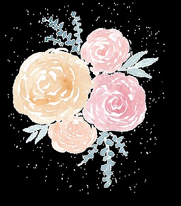 淡描花蕊透明素材
