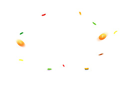 彩色幾何漂浮元素