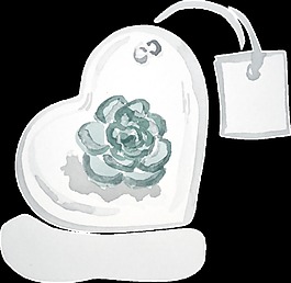 告白便利貼透明素材