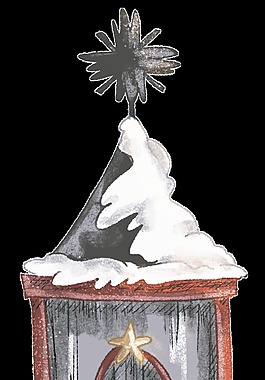 冬天雪景png透明素材