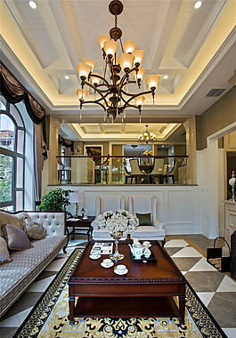 歐式客廳窗戶裝修效果圖