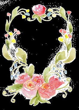 繽紛花環(huán)png透明素材