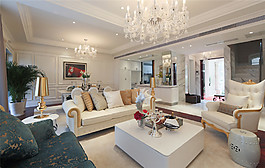 歐式客廳吊頂裝修效果圖