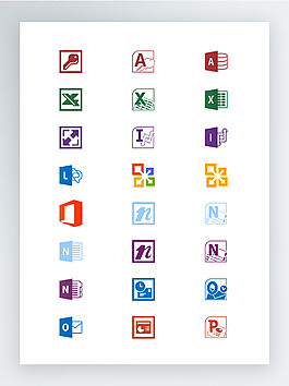 Office2013產(chǎn)品相關(guān)圖標(biāo)