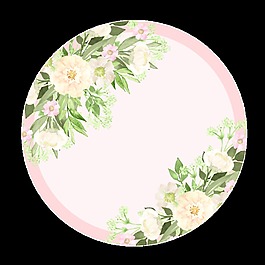 迷人花球透明素材