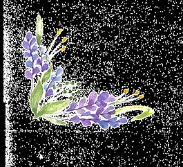 紫色植物png透明素材