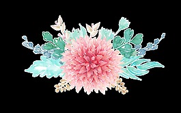 浪漫告白花卉png透明素材
