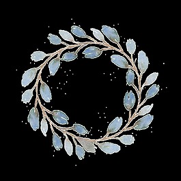 創(chuàng)意花環(huán)水彩png透明素材