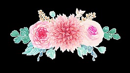 清香素雅花卉png透明素材