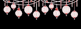 紅色喜慶簡約燈籠素材