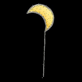 創(chuàng)意月亮氣球png透明素材