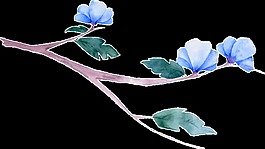 春意盎然花卉png透明素材