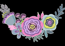春季花卉盛開png透明素材