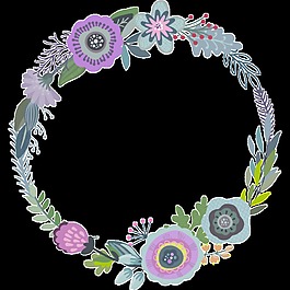 精致創(chuàng)意花環(huán)png透明素材