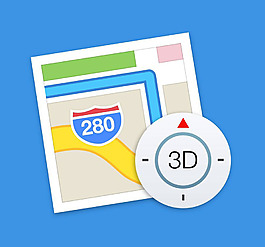 蘋果地圖標志sketch素材