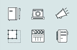 藝術工作圖標sketch素材