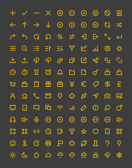 130枚常用圖標(biāo)sketch素材