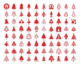 圣誕樹的圖標Sketch素材