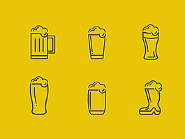 酒杯的圖標Sketch素材