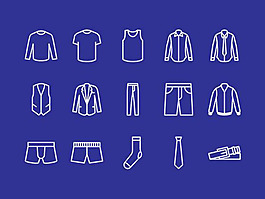 衣服圖標(biāo)sketch素材