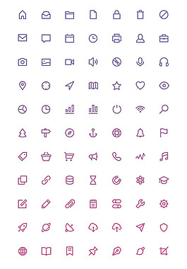 常用應(yīng)用圖標(biāo)sketch素材