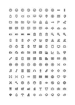 有用的轮廓图标sketch素材