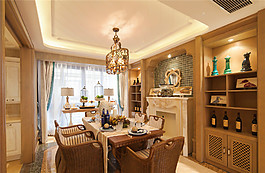 現(xiàn)代時(shí)尚輕奢金色吊燈客廳室內(nèi)裝修效果圖