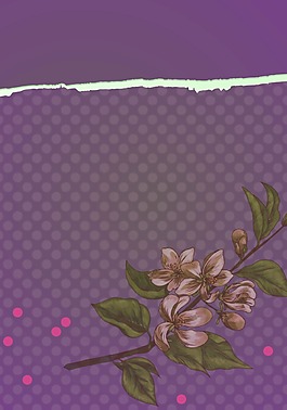 撕紙花紋背景模版