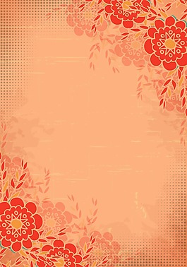 小清新花紋背景模版