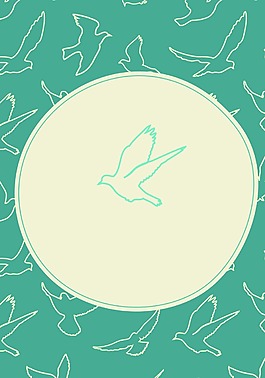 幾何小鳥(niǎo)背景模版