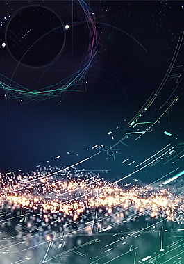 藍(lán)色科技星空背景