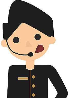 卡通乘務員png元素素材