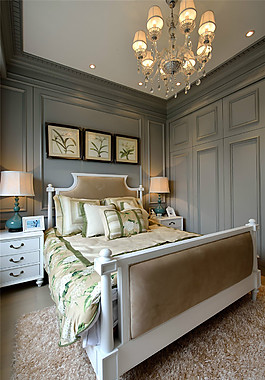 古典臥室效果圖